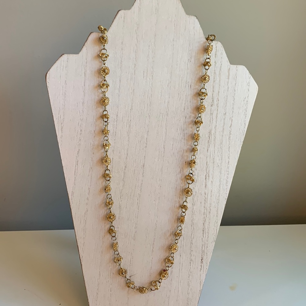 Gold Toned Statement Necklace